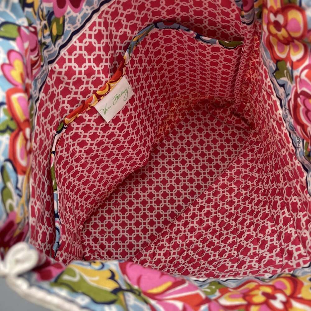 NWT Vera Bradley Tote Bag & Wallet Hope Garden Floral Quilted Pattern Retired - Picture 12 of 13